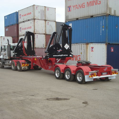 Remolque portacontenedores - HC4020-BD - SWINGLIFT - para astillero naval / para terminal portuaria / de carga lateral