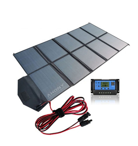 Panel solar plegable - eMobi F250w - SHENZHEN AHONY POWER CO.,LTD - de silicio monocristalino / portátil