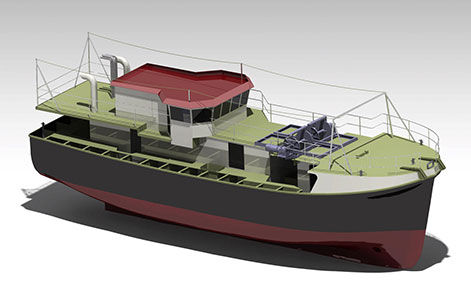 Barco profesional atunero cerquero - Chokka  - Sachal Shipyard - intraborda