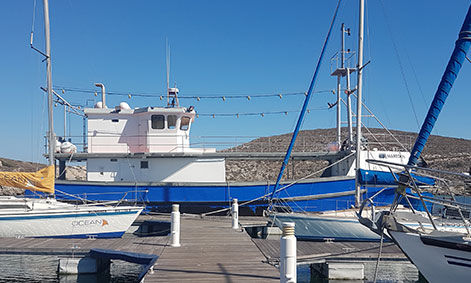 Trawler intraborda - MAREDON - Sachal Shipyard - con caseta de timón