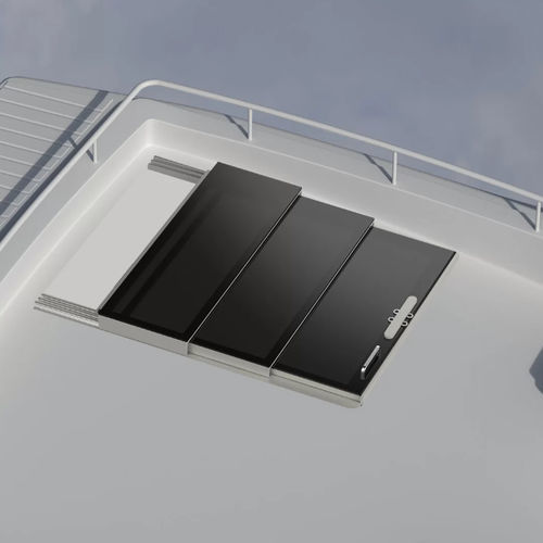 Puerta para yate - Triple Motion - parema - para barco / corredera / de acero