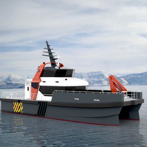 Barco profesional barco de transporte de tripulación - WX240  - Nova Shipyard - embarcación de servicio para parque eólico / catamarán / híbrido diésel-eléctrico