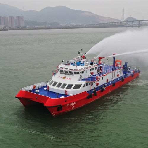 Buque bombero catamarán - 38.5 - JIANGLONG SHIPBUILDING CO., LTD. - de aluminio / de acero