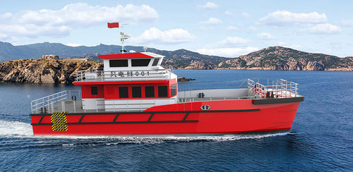 Barco profesional embarcación de servicio para parque eólico - 24.5 - JIANGLONG SHIPBUILDING CO., LTD. - catamarán / de aluminio