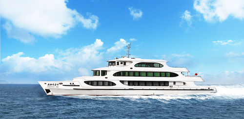 Ferri de pasajeros monocasco - 49.85 - JIANGLONG SHIPBUILDING CO., LTD. - de vidrio / de acero