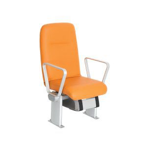 Asiento para buque de pasajeros - MOLAT - MK Seats GmbH - con reposabrazos / respaldo alto / 1 plaza