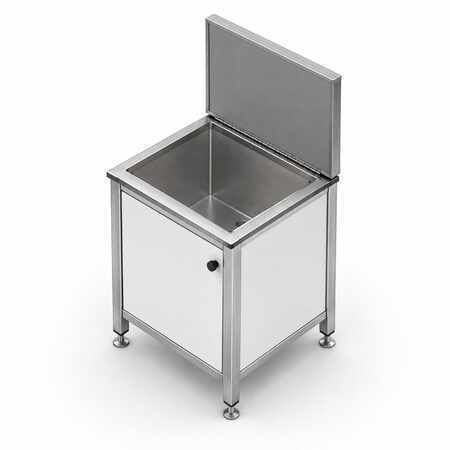 Fregadero cuadrado - MK Seats GmbH - de acero inoxidable / marino / náutico