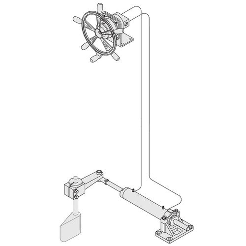 Mecanismo de dirección para buque - Manual - D-I INDUSTRIAL CO.,LTD. - mecánico