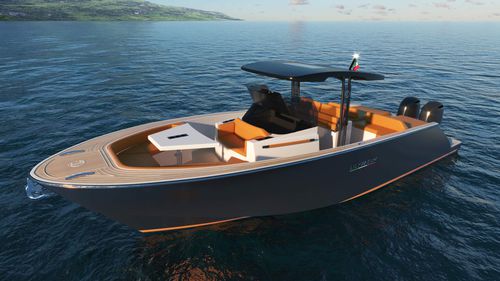 Barco cabinado fueraborda - LIPARI 31 - LILYBAEUM YACHT SRL - bimotor / open / con consola central