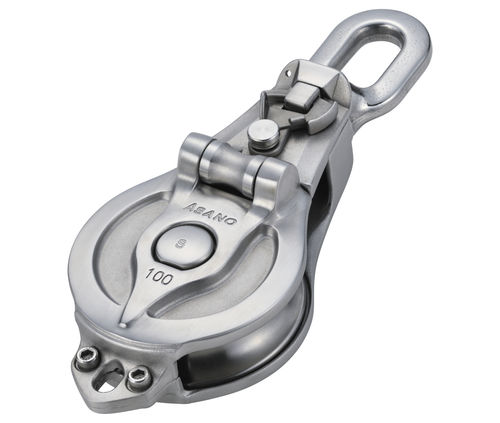 Polea simple - AK10202 - ASANO GLOBAL CO. LTD. - con apertura / con giratorio / de rodillos