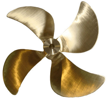 Hélice para barco de pesca profesional - HSP series - Grand Propeller Co., Ltd. - Skew / línea de eje / 4 palas