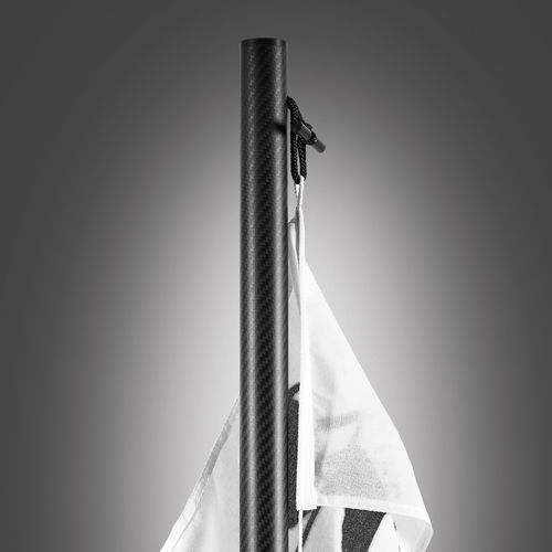 Asta Bandera Telescópica Acero Inoxidable Roja 140cm