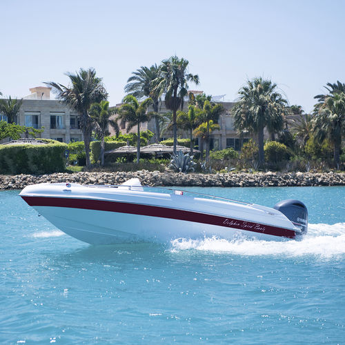 Barco open fueraborda - FLASH - DOLPHIN SPEED BOATS - con consola lateral / de deporte