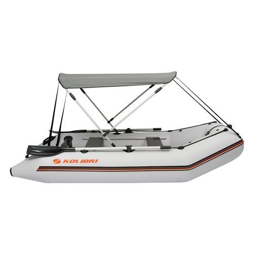 Bimini top para embarcación neumática - 33.110.0 - KOLIBRI - para barco de motor / para caseta del timón / blanco