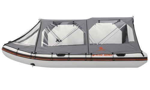 Bimini top para barco de motor - 33.23 series - KOLIBRI - para caseta del timón / gris