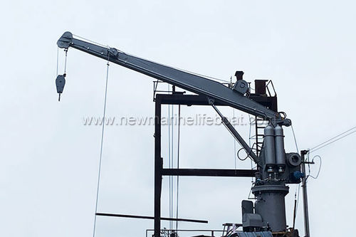 Grúa para buque - NMC25 - Ningbo New Marine Lifesaving Equipment Co., Ltd. - de brazo amantillable / offshore
