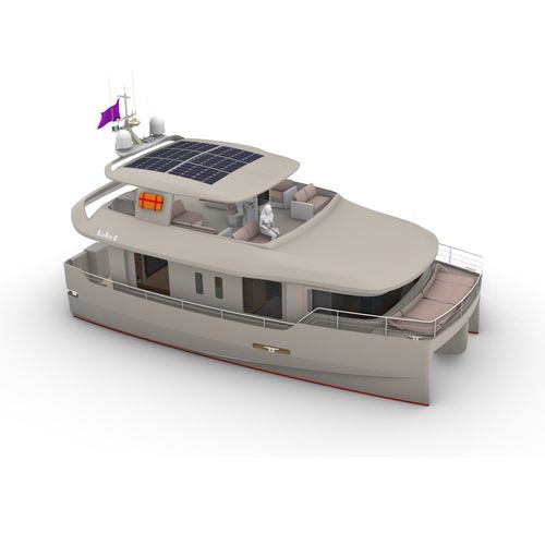 Barco casa catamarán - 42 - Maison Marine Yachts - intraborda / diésel / bimotor