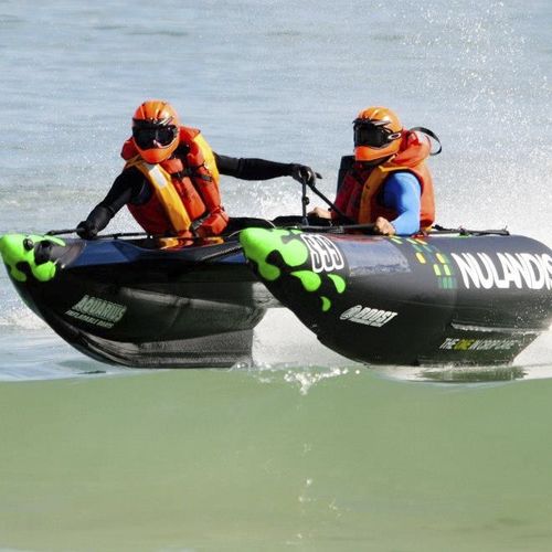 Embarcación neumática catamarán - 4.1 Aquacat  - Aquarius Inflatables - fueraborda / open / de deporte