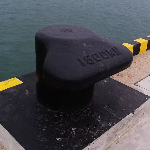 Bolardo de amarre para terminal portuaria - 005 - QINGDAOHENGER - de hierro fundido