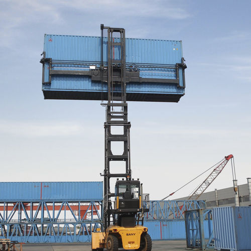 Carretilla para contenedores vacía - SDCY100K series - SANY GROUP - con spreader lateral