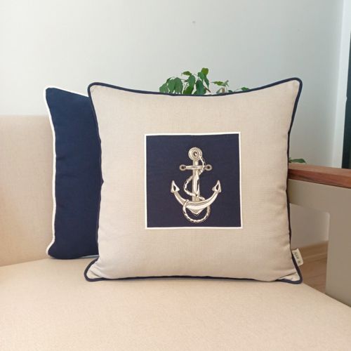 Cojín para solárium - NAVY ANCHORIS - Aeris Design Tekstil Pazarlama ve Tic. Ltd. Sti. - para camarote / marino