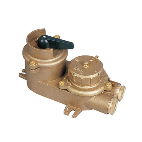 Enchufe estanco para buque - CZKLS2-2 - Zhejiang Bozhou Marine Electric Technology Co., Ltd. - para barco / hembra / con interruptor