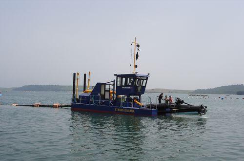 Barco profesional barco de trabajo - SGT 200 - Italdraghe - gabarra de trabajo / embarcación de servicio para parque eólico / draga de succión con disgregador