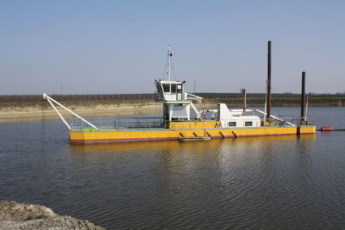 Barco profesional barco de trabajo - SGT 250 - Italdraghe - gabarra de trabajo / embarcación de servicio para parque eólico / draga de succión con disgregador