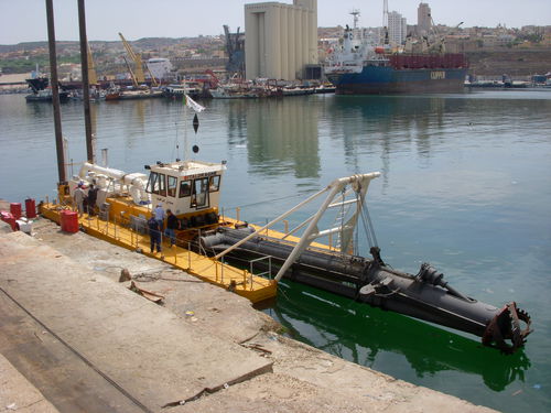 Barco profesional barco de trabajo - SGT 300 - Italdraghe - embarcación de servicio / gabarra de trabajo / draga de succión con disgregador