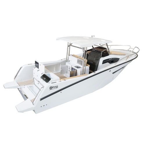 Barco de motor de pesca-paseo fueraborda - 30wa - Pyxis Yachts SA - bimotor / de pesca-paseo / de pesca deportiva