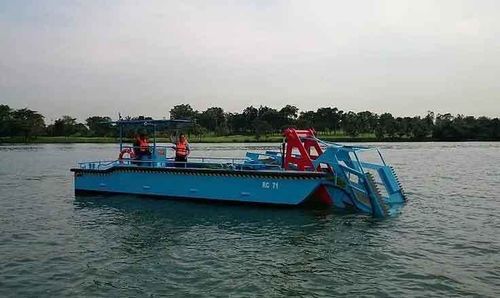 Barco profesional barco de trabajo - Scavenger HYD30 - Five Aluminium Boat and Engineering Pte Ltd - gabarra de recuperación de residuos / catamarán / diésel