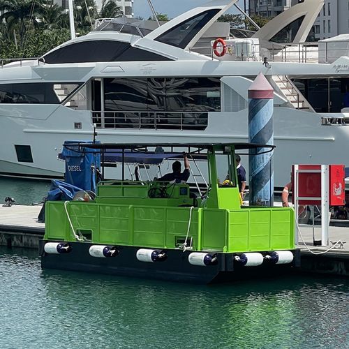 Barco profesional gabarra de bombeo de aguas residuales - CENTURION 18 - Five Aluminium Boat and Engineering Pte Ltd - fueraborda / de aluminio
