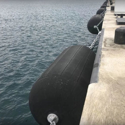 Defensa para buque - Sling - Jerryborg Marine Machinery Co., Ltd - para pantalán / cilíndrica / negra