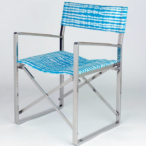 Silla tipo director de cine para barco - R17VIPD001 - VIP s.r.l. - azul / color personalizado / con reposabrazos