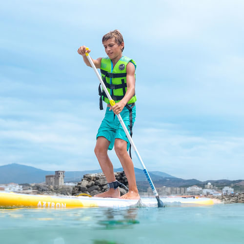 Chaleco de ayuda a la flotabilidad para deportes náuticos - VIBE - Aquatone - para niño / de espuma / verde