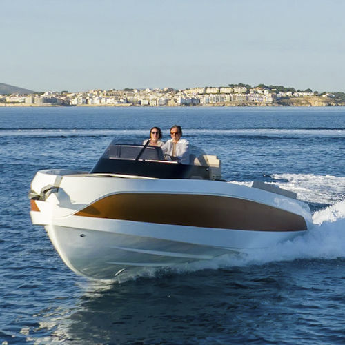 Cabin-cruiser fueraborda - ZEPHYR900 SPACE - Zephyr boats  - open / con doble consola / de deporte