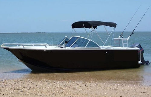 Bote fueraborda - RAMBLER 420 - Qingdao Allheart Marine Co., Ltd. - open / con doble consola / de pesca deportiva