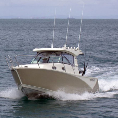 Barco de motor de pesca-paseo fueraborda - SAIL 790 - Qingdao Allheart Marine Co., Ltd. - con caseta de timón / de aluminio / 10 personas máx.