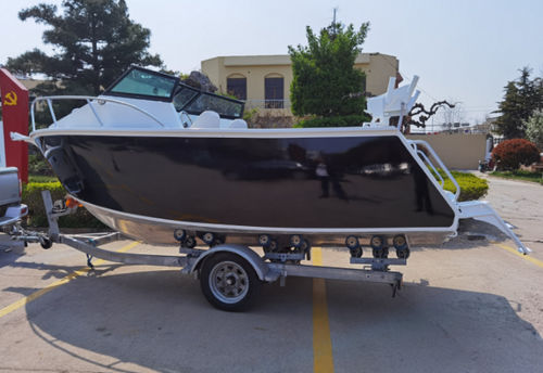 Barco de motor de pesca-paseo fueraborda - VOYAGER 600 - Qingdao Allheart Marine Co., Ltd. - open / de aluminio / 6 personas máx.
