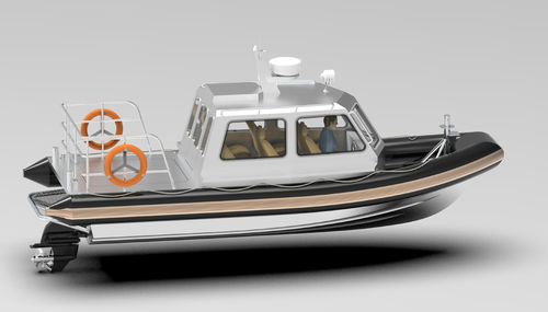 Barco profesional barco de vigilancia - 750 - Qingdao Allheart Marine Co., Ltd. - barco de salvamento / fueraborda / de aluminio