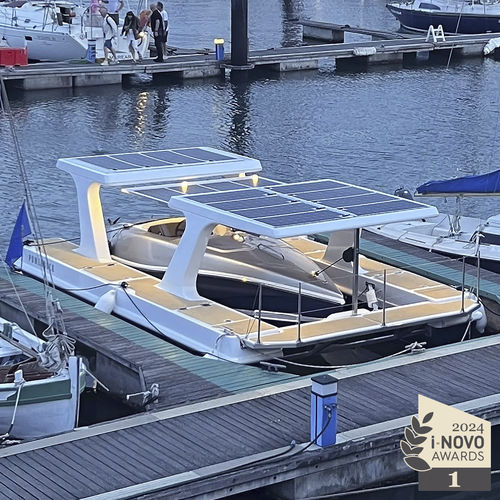 Sistema móvil de pantalanes para barco eléctrico - Powerdock® - Faroboats L.da - de recarga eléctrica / solar