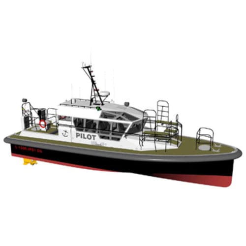 Barco profesional embarcación piloto - AMS 1350 - Alumarine Shipyard - IPS drive intraborda / diésel / de aluminio
