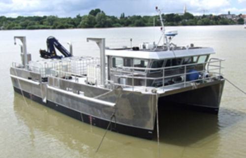 Barco profesional barco de trabajo - 14 - Alumarine Shipyard - catamarán / intraborda / de aluminio
