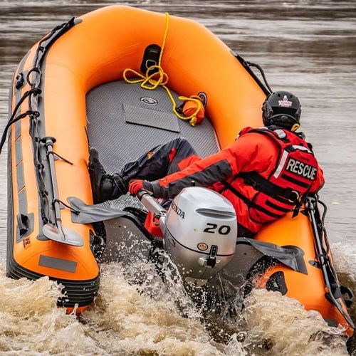 Barco profesional barco de salvamento - FastCat14™ - SeaEagle.com - fueraborda / embarcación neumática plegable