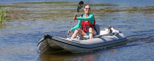 Embarcación neumática catamarán - 437ps Paddleski™ - SeaEagle.com - fueraborda / plegable / open
