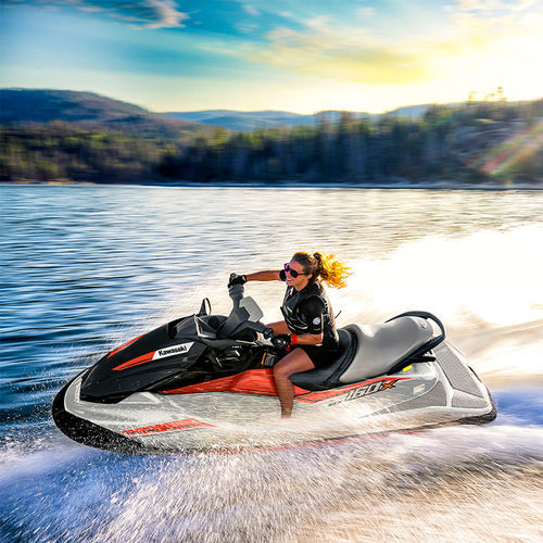 Moto de agua sedente - STX® 160X - Kawasaki - para tres personas / 160 CV / de 4 tiempos
