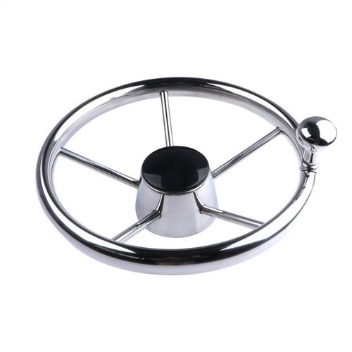Volante para barco de motor de acero inoxidable - XK9108SF1 - Qingdao Allshine Marine Accessories Co,.Ltd - racing / 5 radios