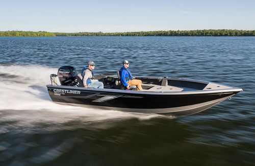 Bay boat fueraborda - 1850 PRO TILLER - Crestliner - de pesca deportiva / 6 personas máx.