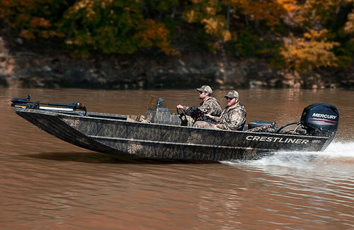 Barco profesional barco utilitario - 1860 RETRIEVER CC/SC - Crestliner - fueraborda / de aluminio / jon boat