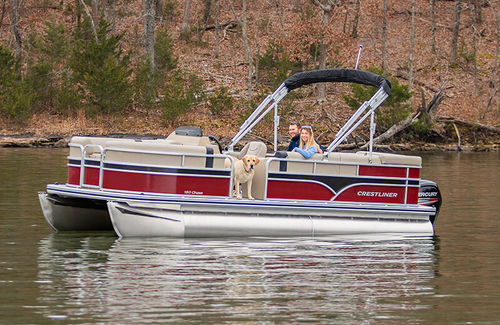 Barco pontón fueraborda - 180 CHASE - Crestliner - de esquí acuático / de pesca deportiva / de aluminio